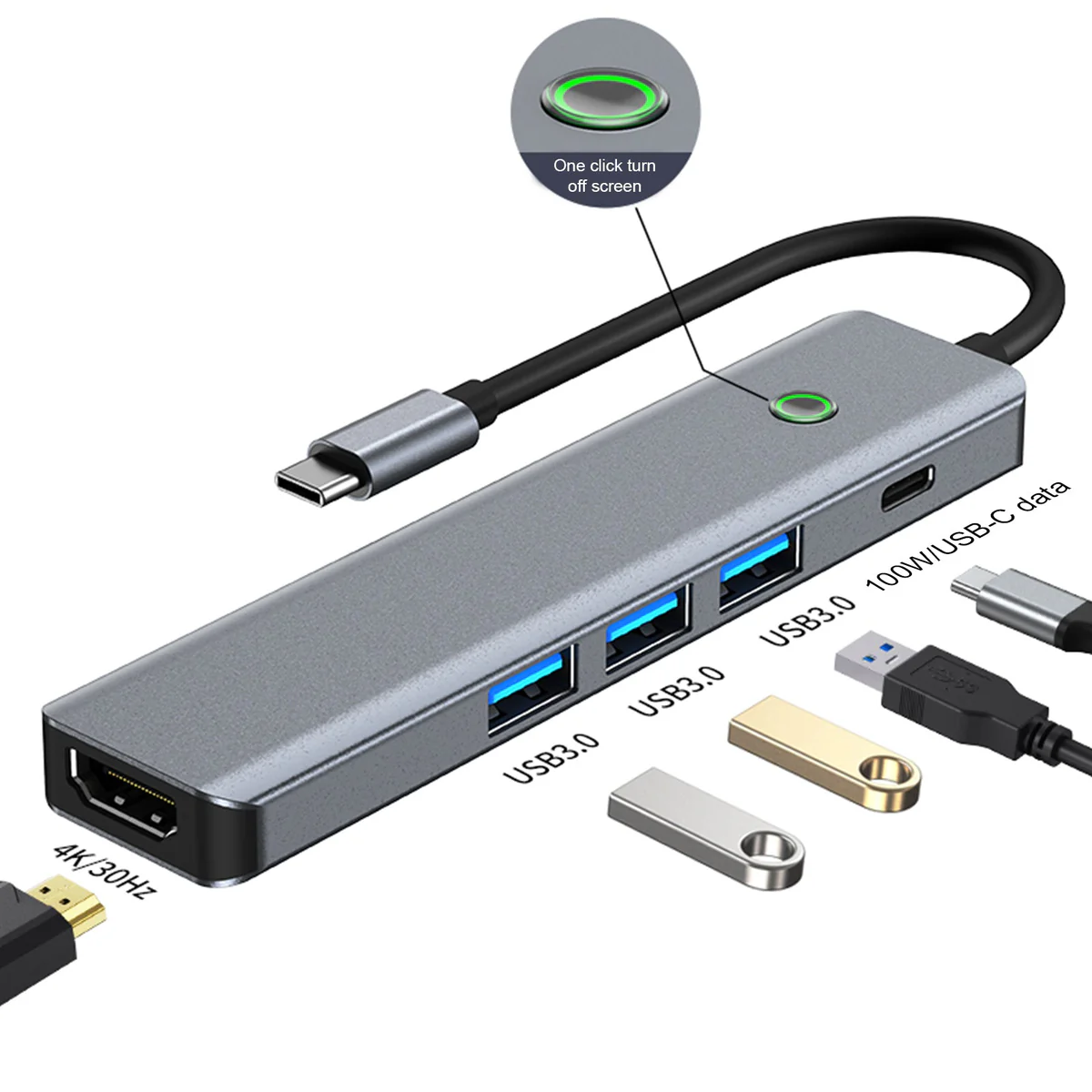 Voltique™ 5-in-1 USB-C Adapter