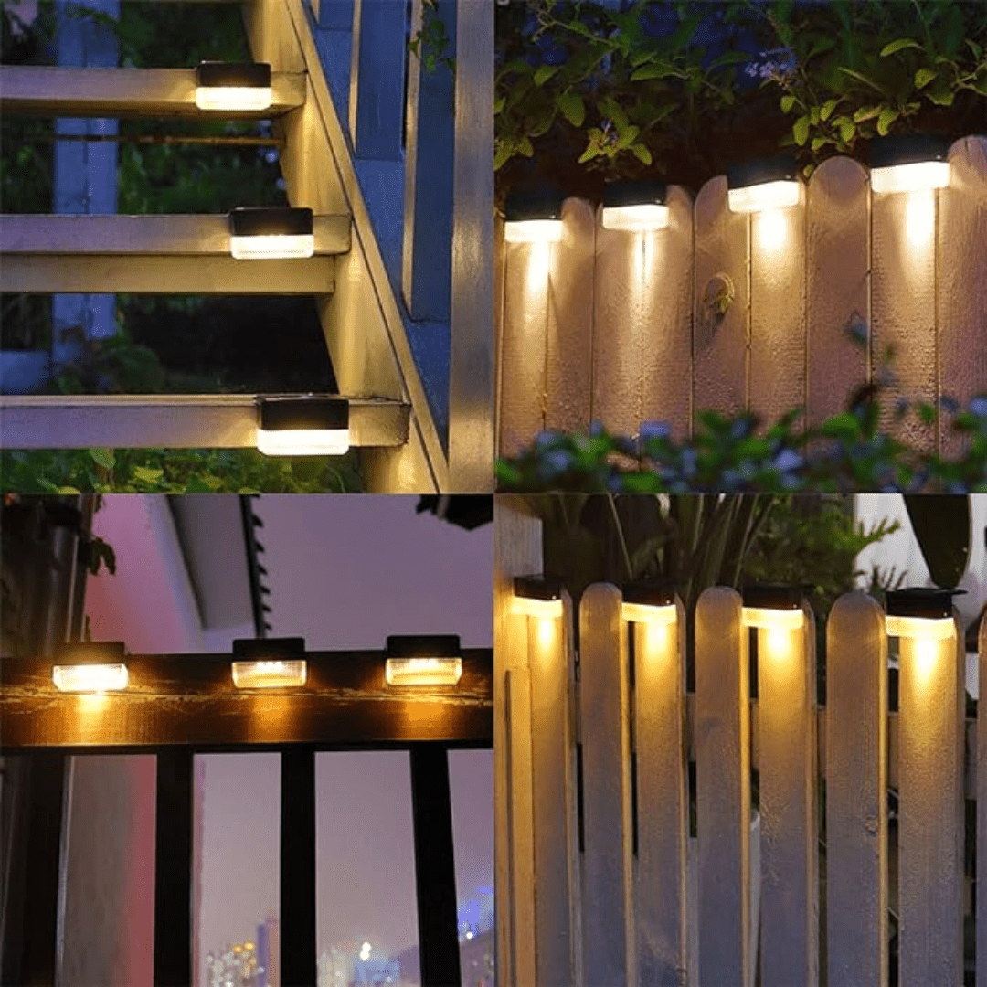 Corvia solar wandlamp in een tuinhoek