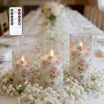 LED Bloemenkaarsen Set – Sfeervolle Decoratie