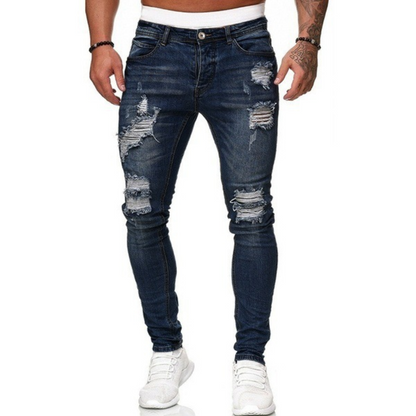 Brando™ Heren Skinny Jeans met Scheuren