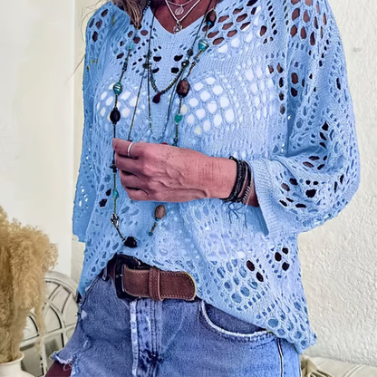 Gehaakte Strand Coverup – Bohemian Zomertuniek