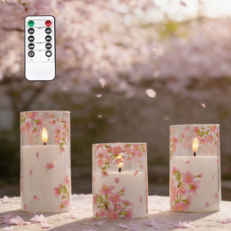 LED Bloemenkaarsen Set – Sfeervolle Decoratie