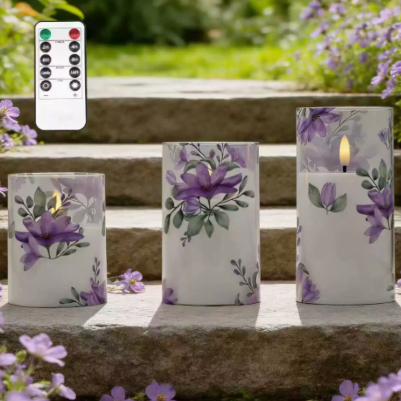 LED Bloemenkaarsen Set – Sfeervolle Decoratie