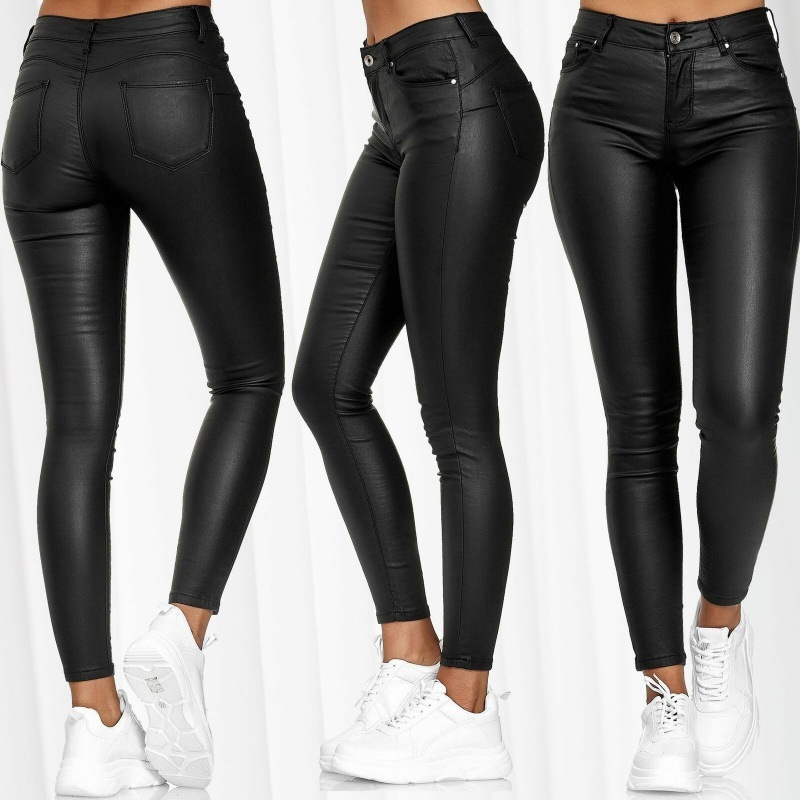 Théa™ Dames Skinny Broek met Hoge Taille
