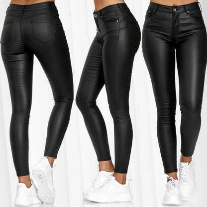 Théa™ Dames Skinny Broek met Hoge Taille