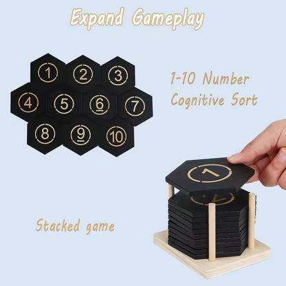 Speelo™ Educatieve Houten Padpuzzel