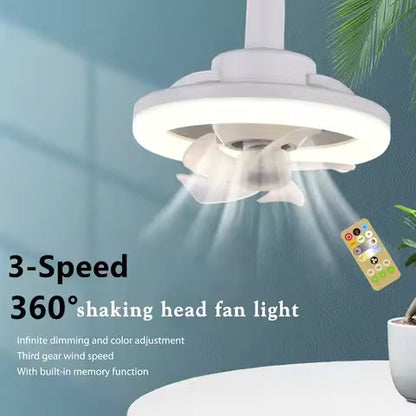 Lumina™ Plafondventilator met Lamp en Afstandsbediening