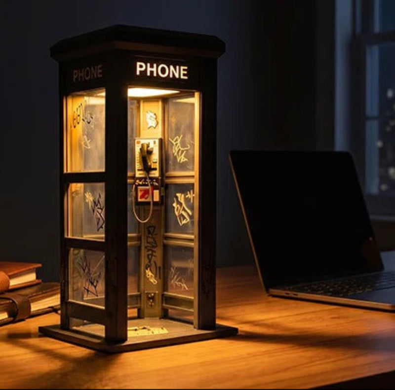 Lumina™ Vintage Telefooncel Lamp