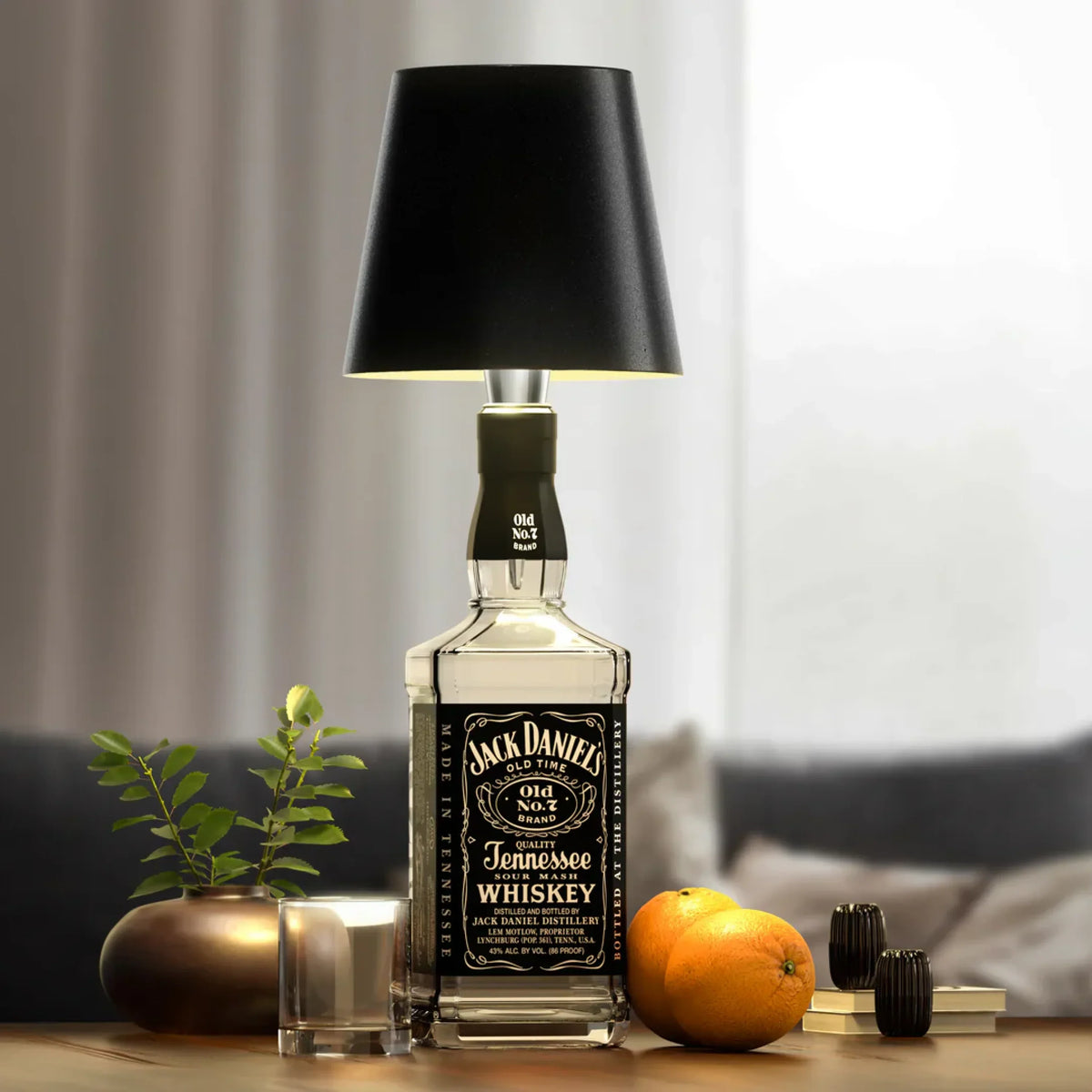 Lumé flessenlamp met touch-dimmer