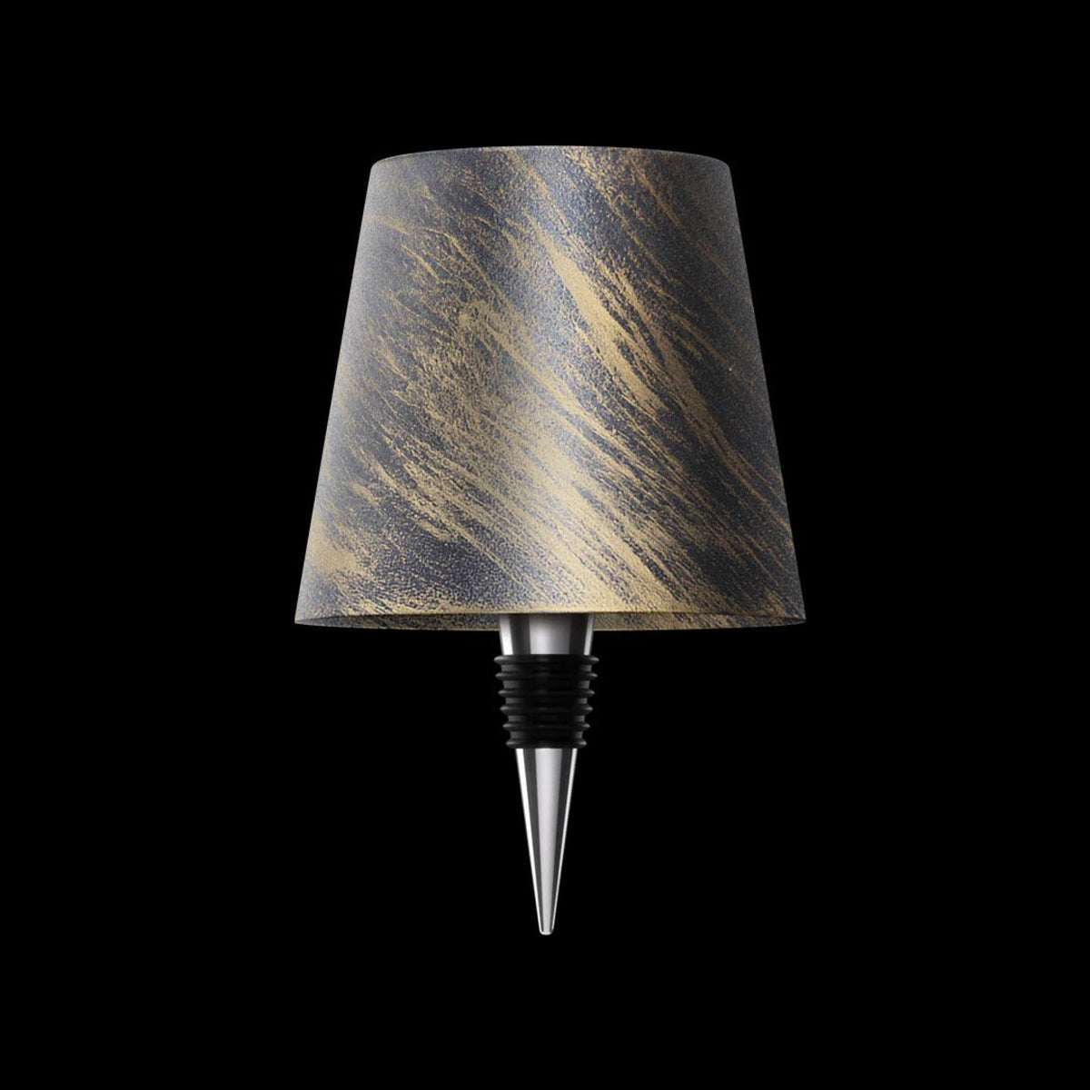Lumé oplaadbare flessenlamp in zwart-goud