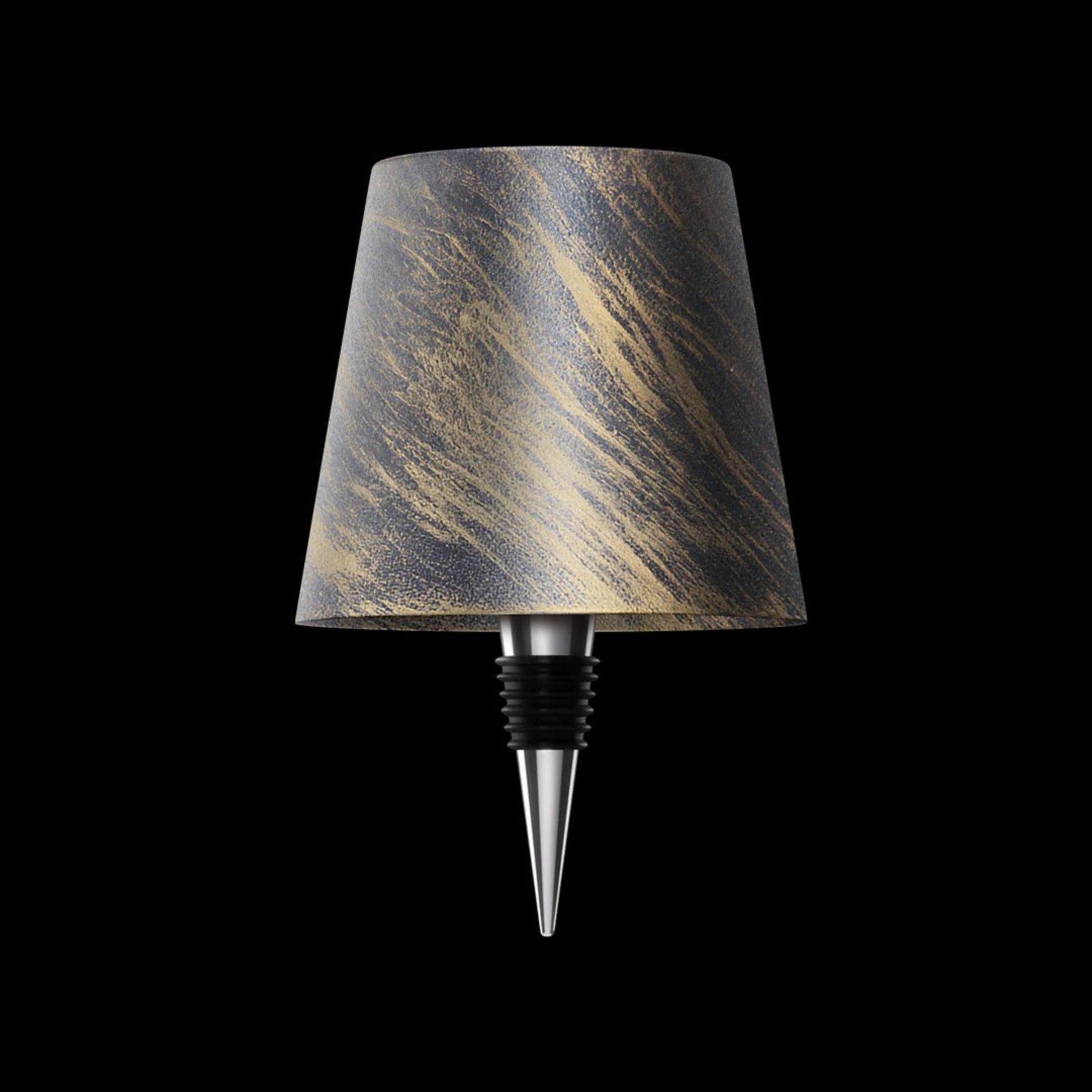 Lumé oplaadbare flessenlamp in zwart-goud
