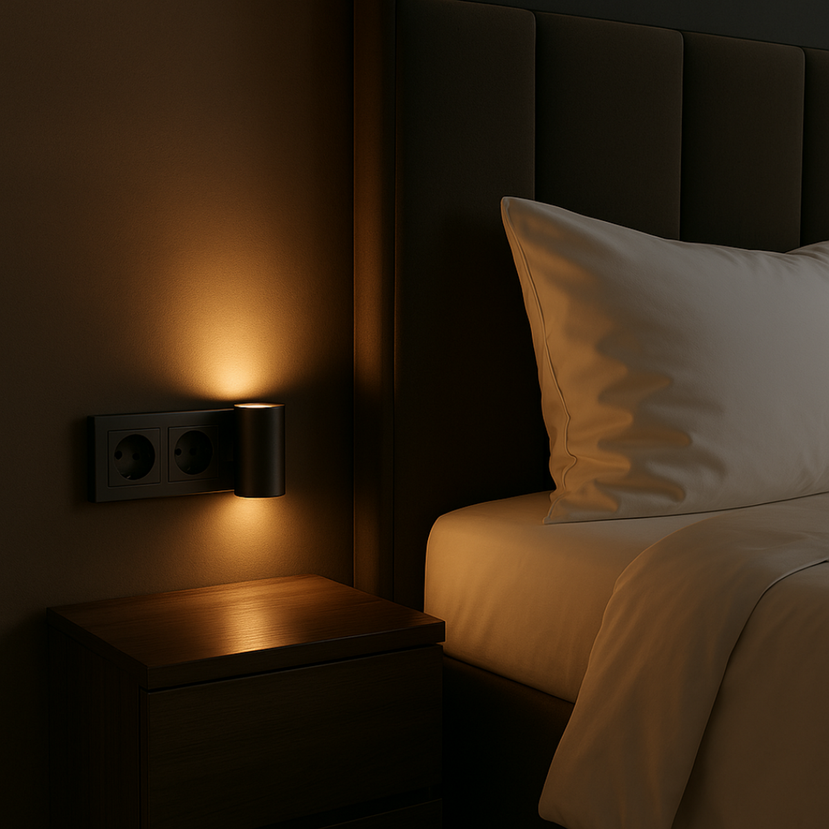 Nocturne dimbare stekkerlamp voor binnen