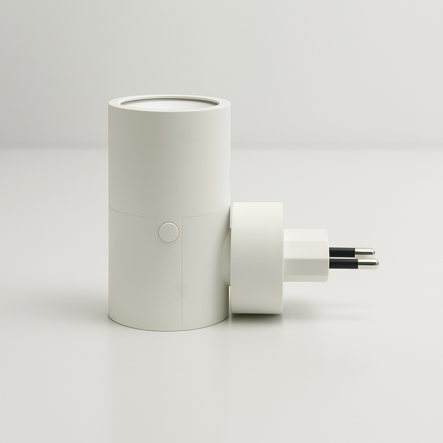 Nocturne stekkerlamp in wit