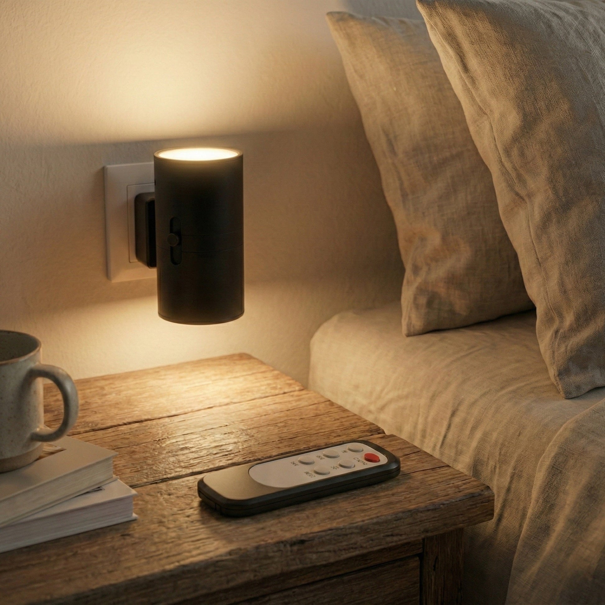 Nocturne dimbare stekkerlamp voor binnen