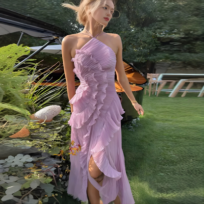 Elegante Ruffle Jurk – Luxe Volants Damesjurk