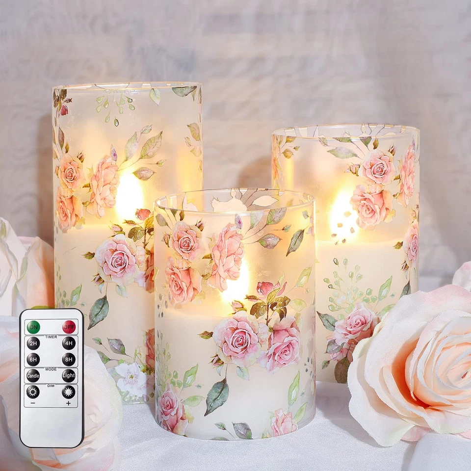 LED Bloemenkaarsen Set – Sfeervolle Decoratie