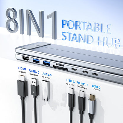 Voltique™ Opvouwbare Laptopstandaard met USB-Hub