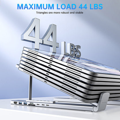 Voltique™ Opvouwbare Laptopstandaard met USB-Hub