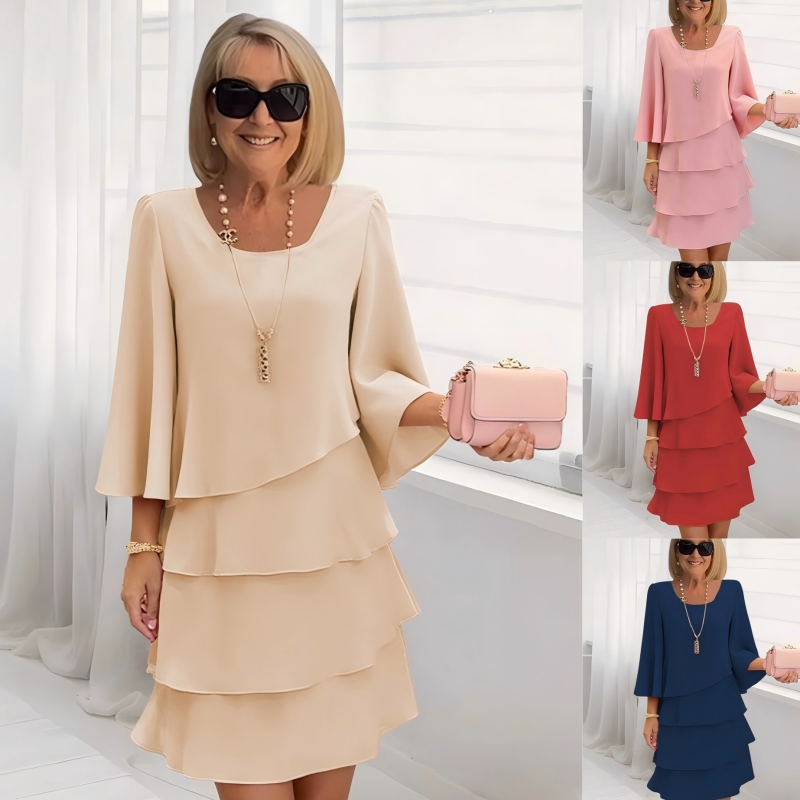 Amara™ Jurk met Gelaagd Design
