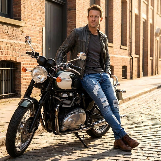 Brando™ Heren Skinny Jeans met Scheuren