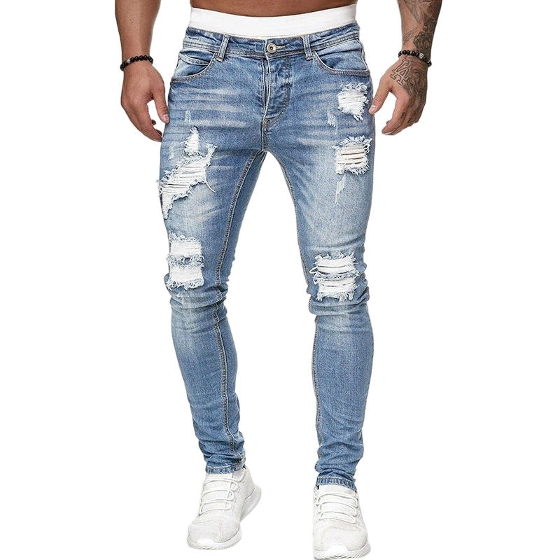 Brando™ Heren Skinny Jeans met Scheuren
