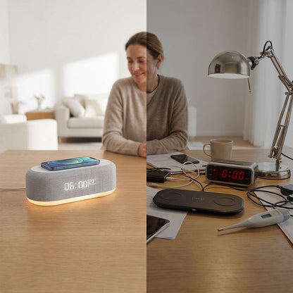 Voltique™ Draadloze Oplaadwekker met LED-Display