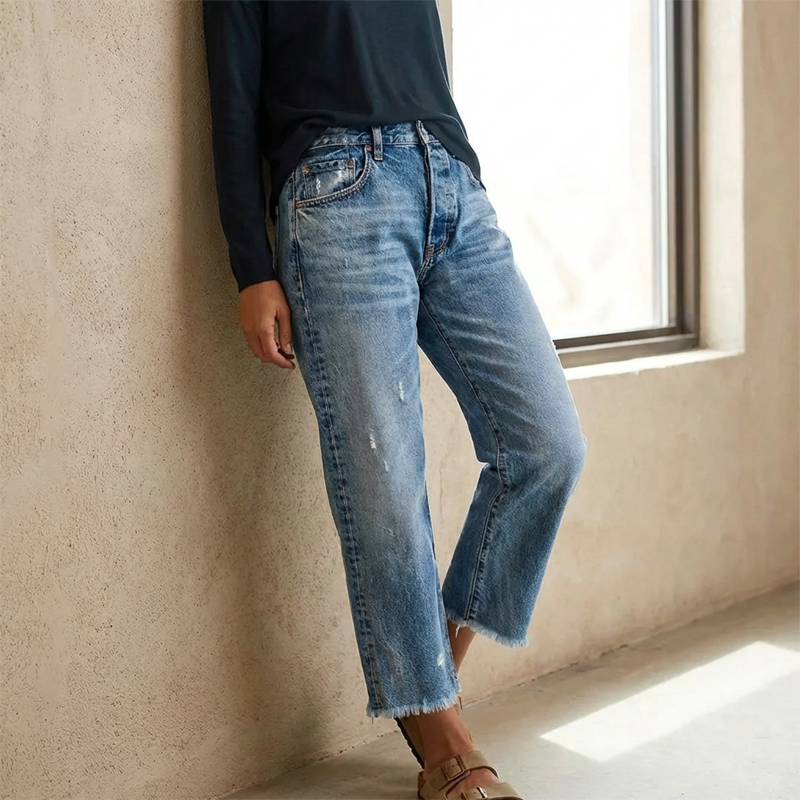 Théa™ Dames Cropped Jeans