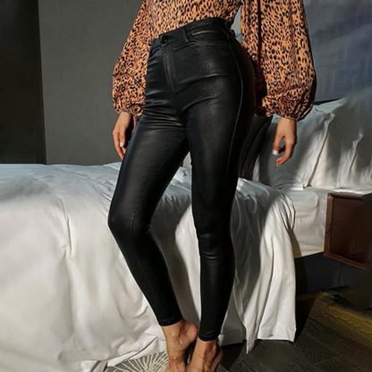 Théa™ Dames Skinny Broek met Hoge Taille
