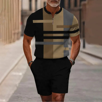Brando™ Heren Zomerset met Overhemd en Shorts