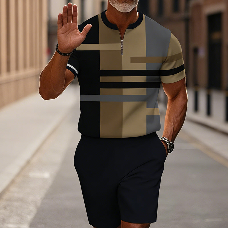 Brando™ Heren Zomerset met Overhemd en Shorts