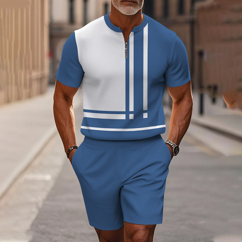 Brando™ Heren Zomerset met Overhemd en Shorts