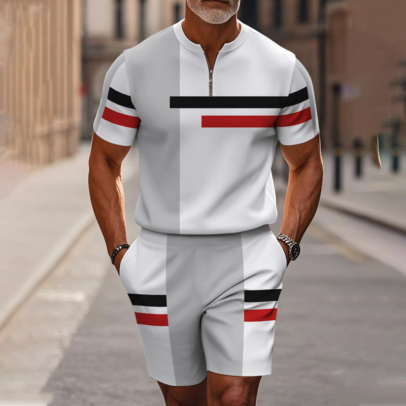 Brando™ Heren Zomerset met Overhemd en Shorts