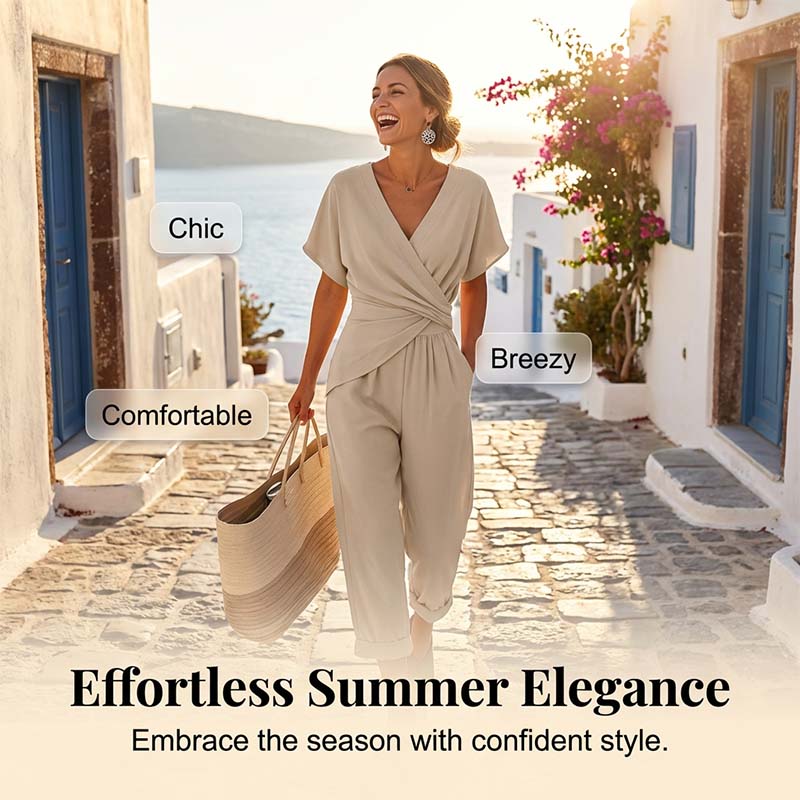 Duétto™ Elegante Dames Set met Top en Broek