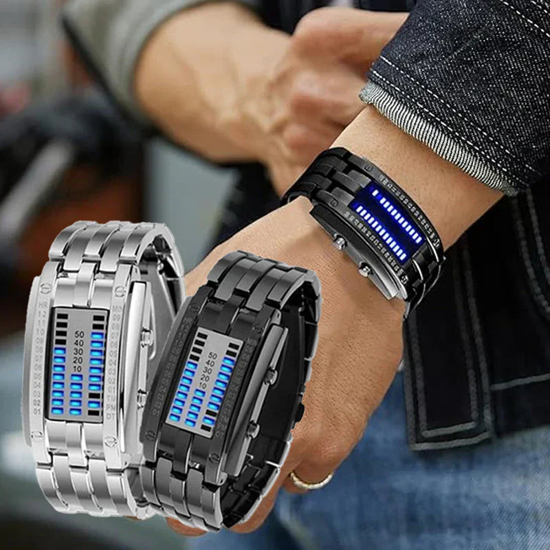Digitaal LED Horloge – Futuristisch Touch Horloge