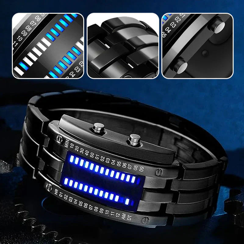 Digitaal LED Horloge – Futuristisch Touch Horloge