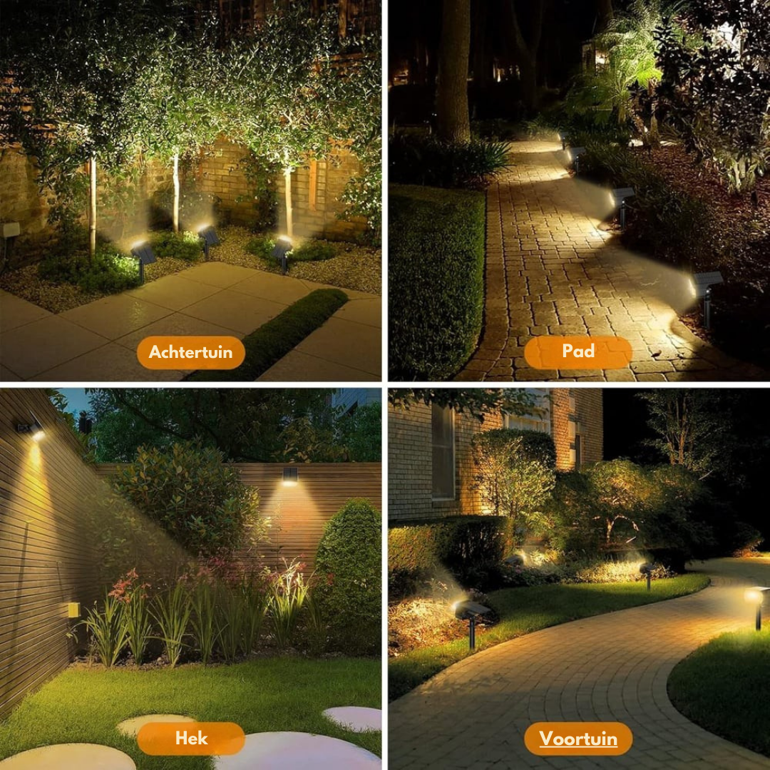 Terralux solar tuinspot voor gevel en tuinpad