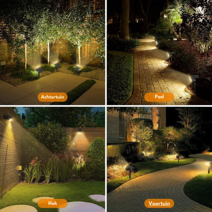 Terralux solar tuinspot voor gevel en tuinpad