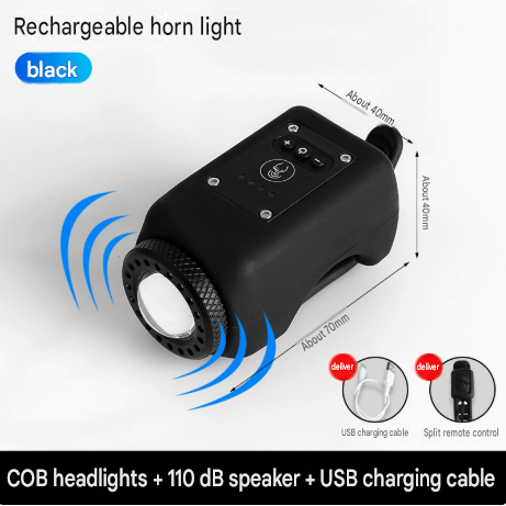 Velo™ 2-in-1 Fietslamp en Toeter