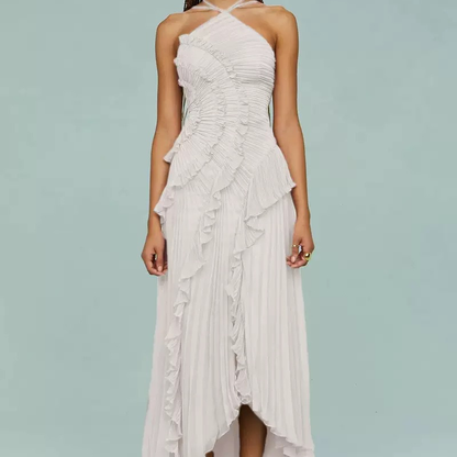 Elegante Ruffle Jurk – Luxe Volants Damesjurk